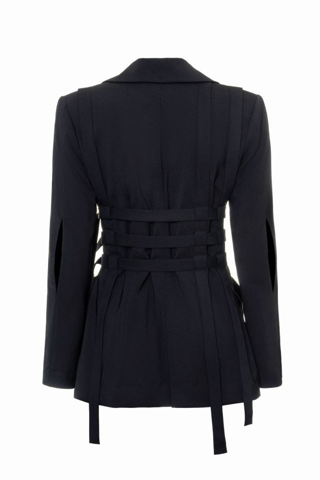 A black wool jacket