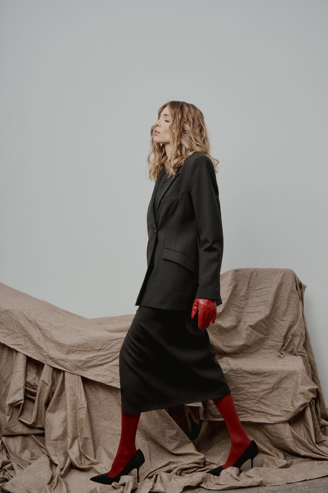 Black fitted jacket