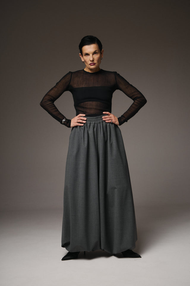 Transforming Wool Balloon Pants