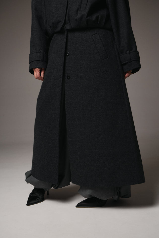 Transformable Wool Bomber-Coat
