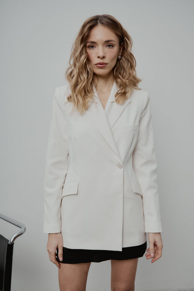 Ivory fitted jacket