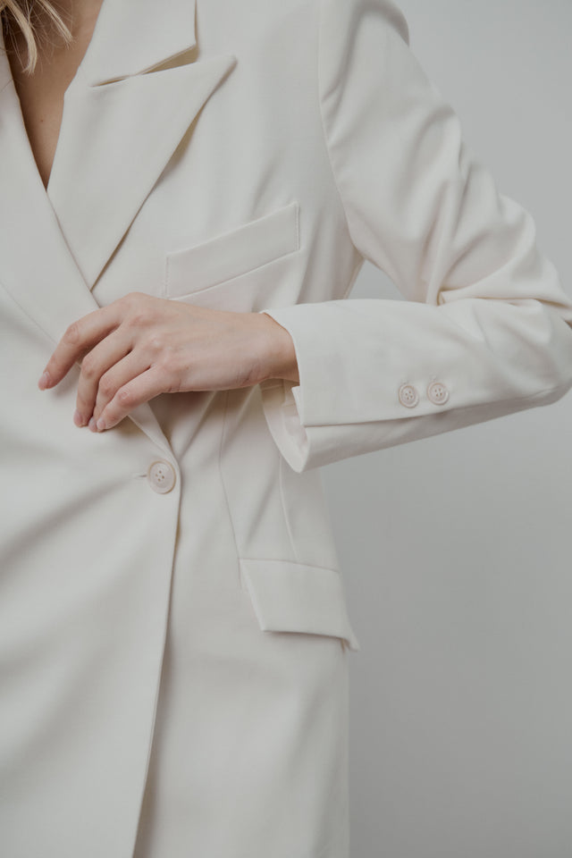 Ivory fitted jacket