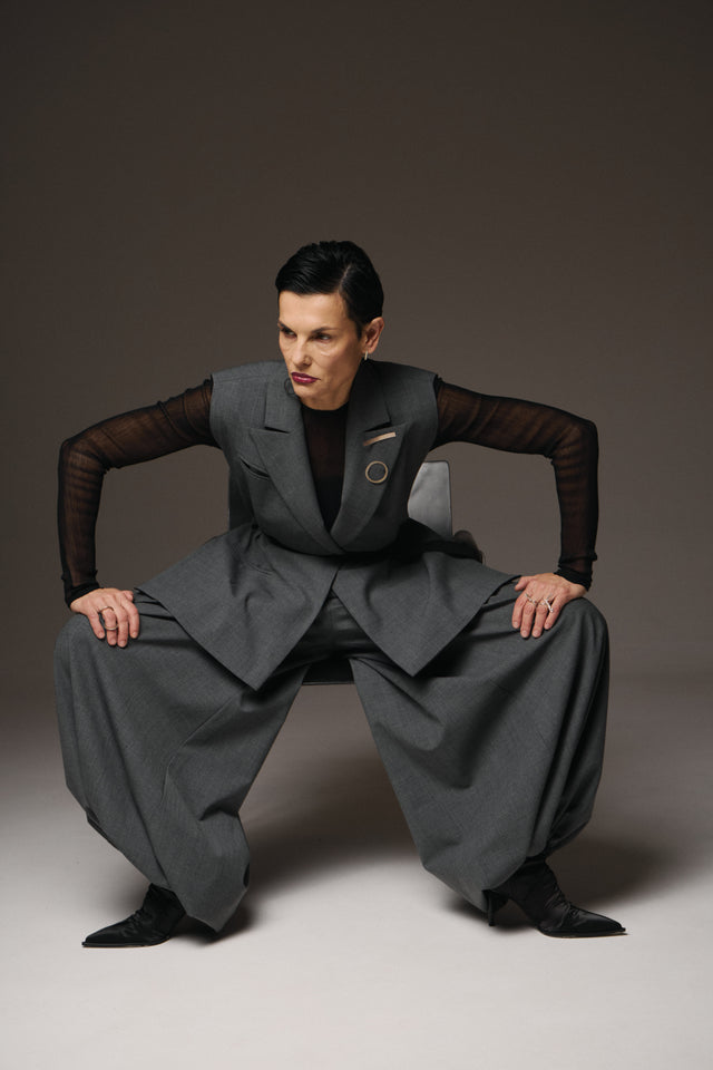 Transforming Wool Balloon Pants