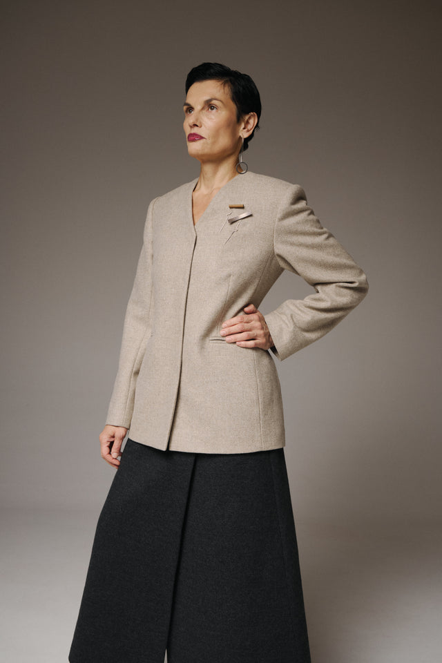 Taillierter Wollblazer