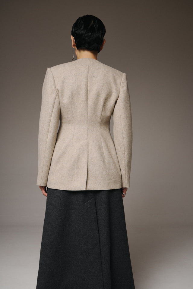Taillierter Wollblazer