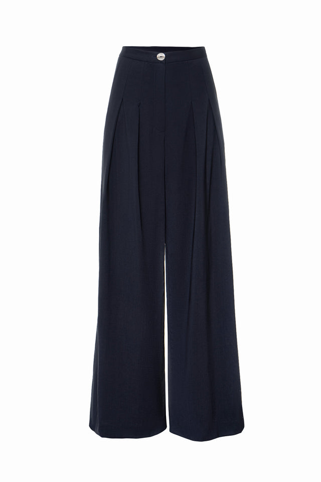 Woolen palazzo trousers