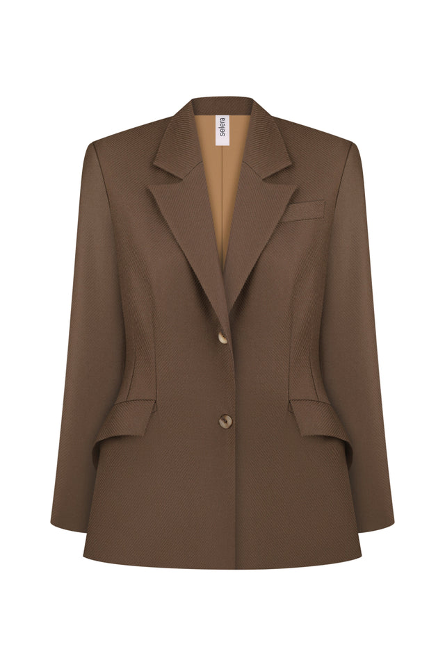 woolen jacket brown