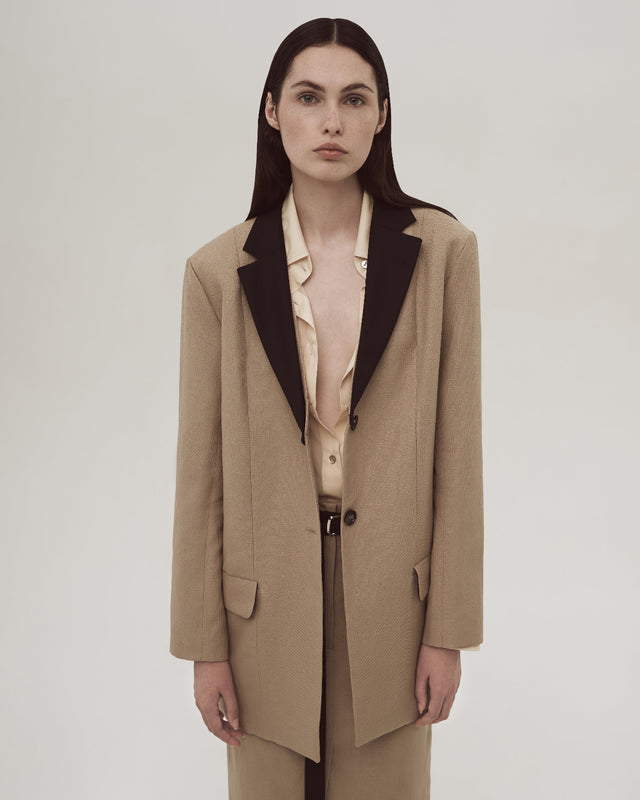 Nettles wool jacket, ramie wool jacket, Burberry wool