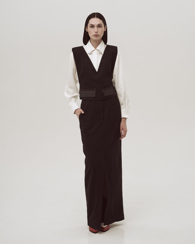 Attire 6. Woolen maxi skirt