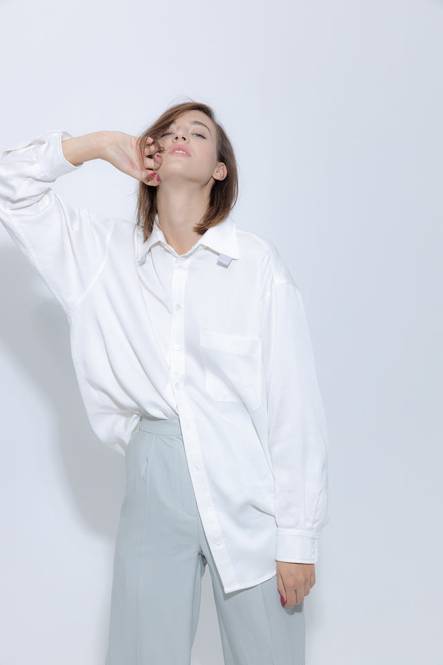 Oversize Tencel shirt