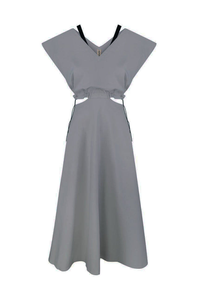 Grey Cotton Dress