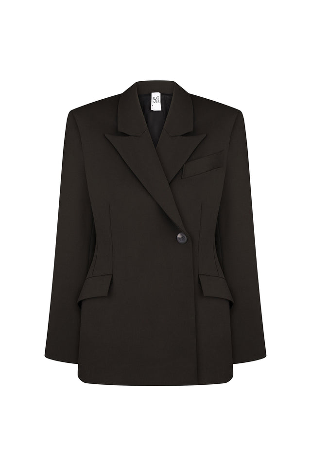 Black fitted jacket