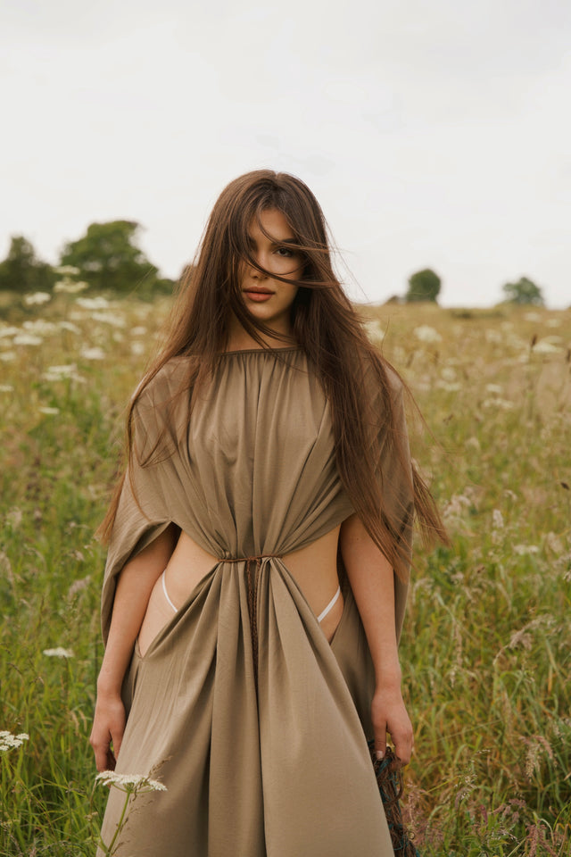 Nettle Draped Dress