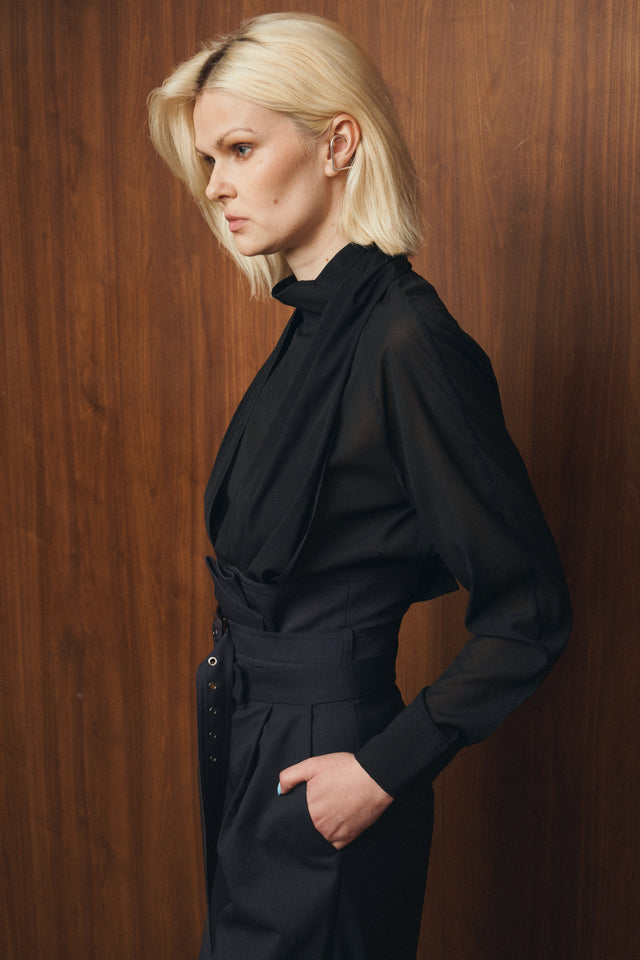 Transformable Wool Belt Top