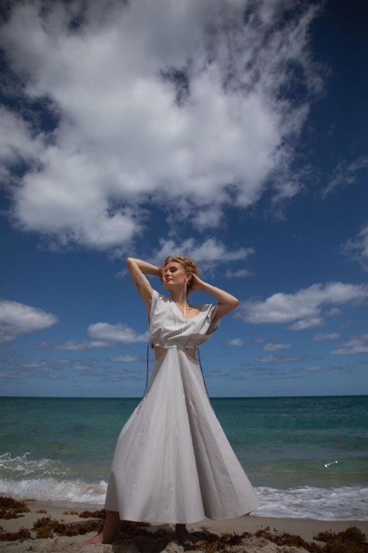 Grey Cotton Dress