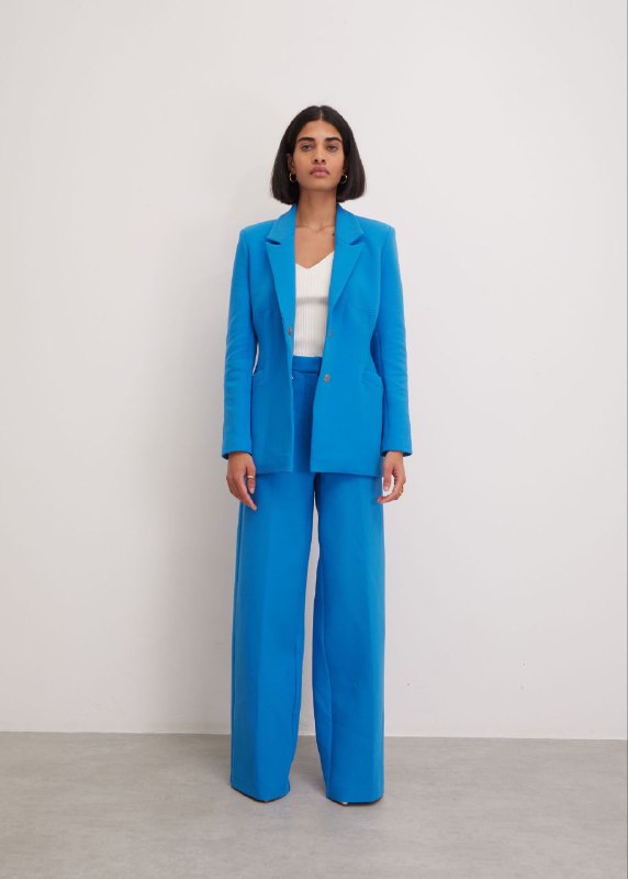 Blue Woolen Trousers