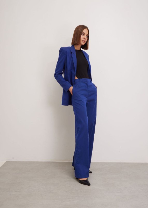 Blue Woolen Trousers