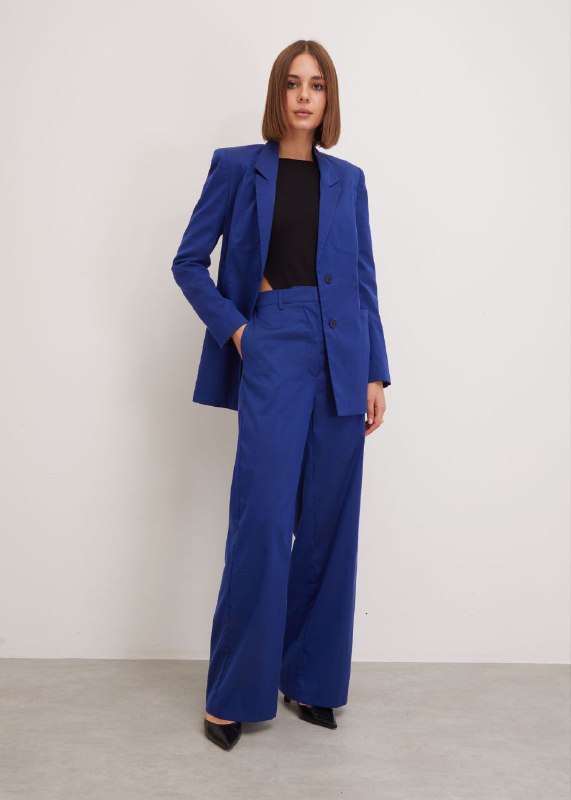 Blue Woolen Trousers